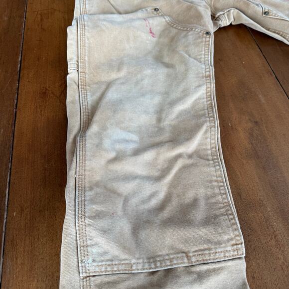 Carhartt Double Knee Carpenter Workwear Pants Dungaree Fit Mens 31x32 Thrashed - Picture 8 of 13